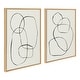 preview thumbnail 30 of 40, Kate and Laurel Sylvie Modern Circles Framed Canvas Set by Teju Reval