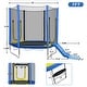preview thumbnail 5 of 7, 7FT Trampoline for Kids with Safety Enclosure Net, Slide and Ladder, Round Outdoor Recreational Trampoline