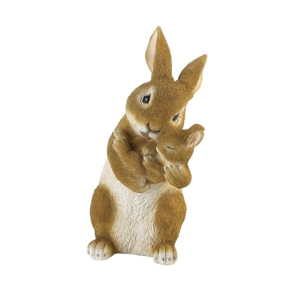 Newly Bonding Time Mom and Baby Rabbit Figurine