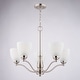 preview thumbnail 3 of 9, Vaxcel Lighting H0312 Bellwood 5 Light 25" Wide Chandelier