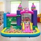 preview thumbnail 5 of 8, Gymax Inflatable Unicorn-themed Bounce House 6-in-1 Kids Bounce Castle