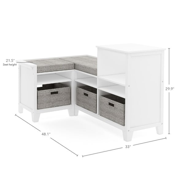 dimension image slide 2 of 3, Martha Stewart Living and Learning Collection Kids' Corner Nook