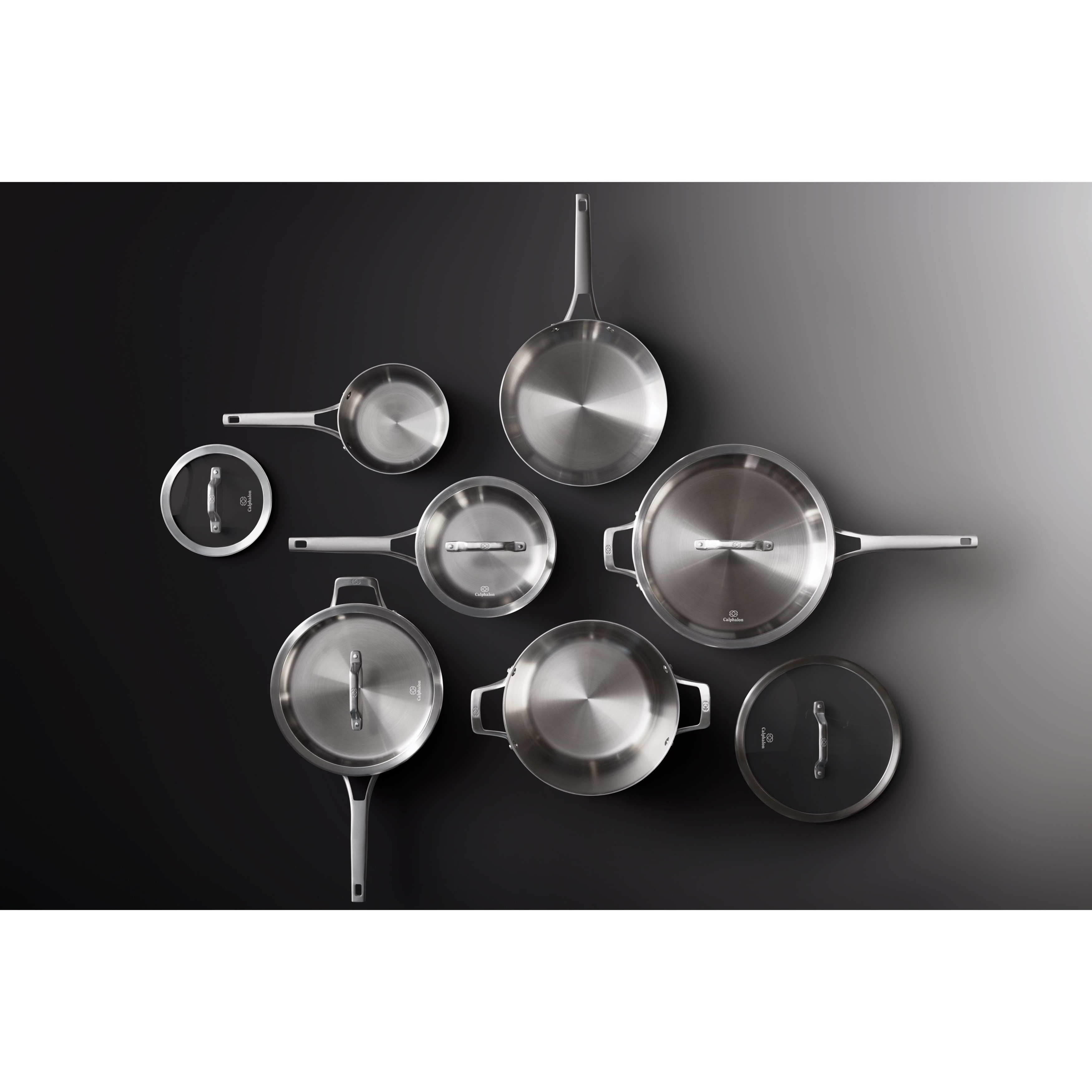 Calphalon Cookware Set  Stainless Steel Pots and Pans, 11-Piece Set –  Môdern Space Gallery