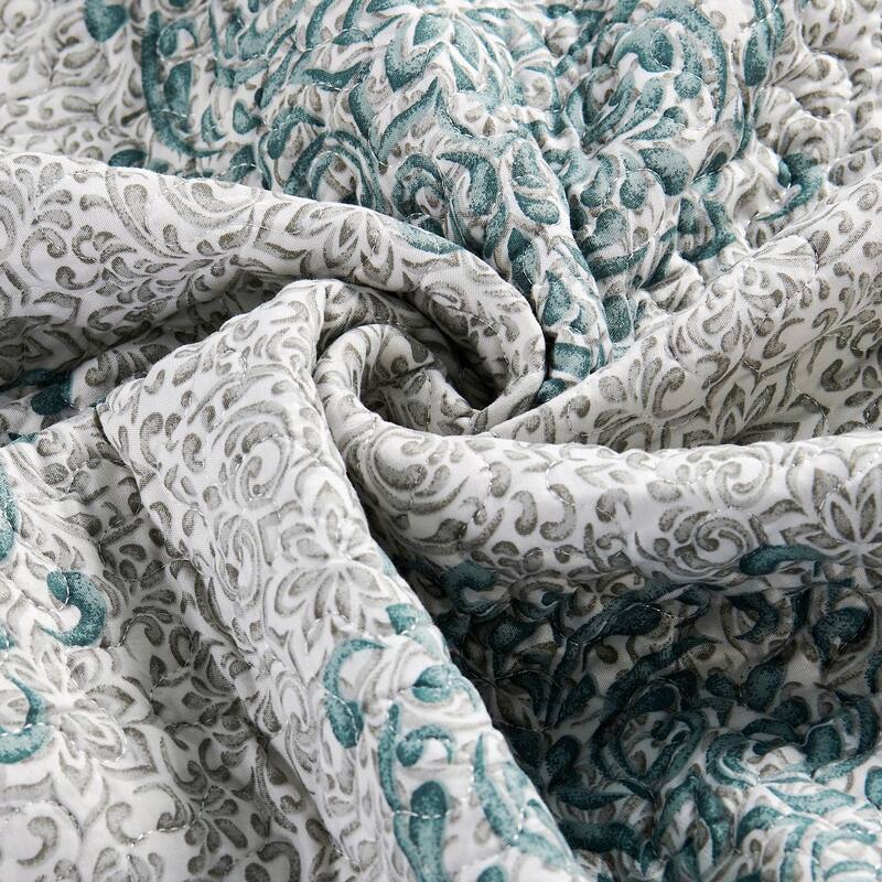 Serenta 6-piece Chelsea Printed Microfiber Quilts Coverlet Set