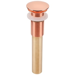 SinkSense 1.5" Pop-Up Sink Drain in Polished Copper - No Overflow