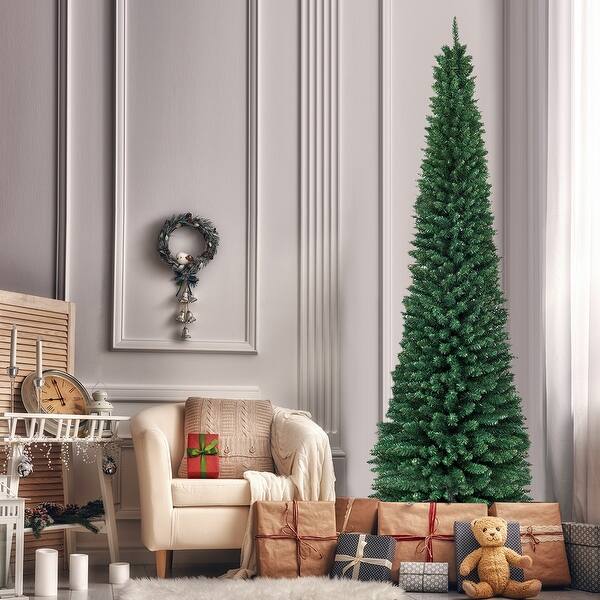 Shop Gymax 9 Pvc Artificial Christmas Tree Holiday Decor Slim