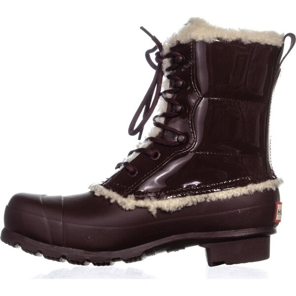 hunter short lace up rain boots
