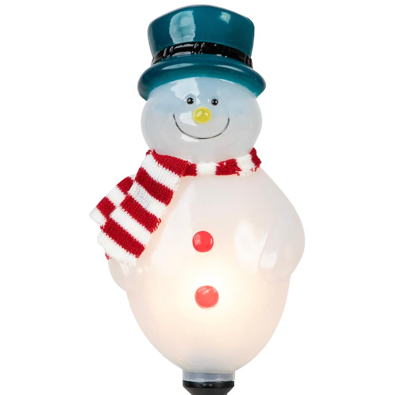 Set of 3 Snowmen Christmas Pathway Markers 16" - 16