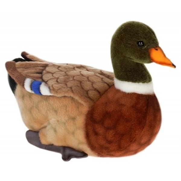 Set Of 2 Lifelike Handcrafted Extra Soft Plush Mallard Duck Stuffed Animals 13 25 Multi N A