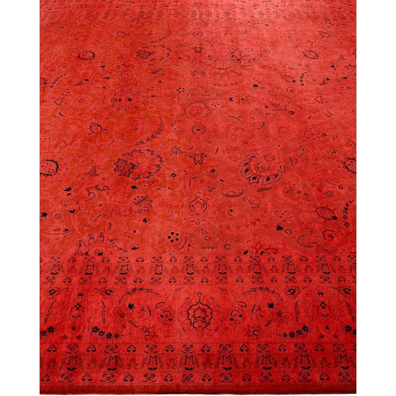 Fine Vibrance, One-of-a-Kind Hand-Knotted Area Rug - Pink, 8' 1" x 10' 5" - 8' 1" x 10' 5"