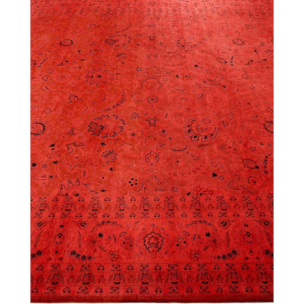 Fine Vibrance, One-of-a-Kind Hand-Knotted Area Rug - Pink, 8' 1" x 10' 5" - 8' 1" x 10' 5"