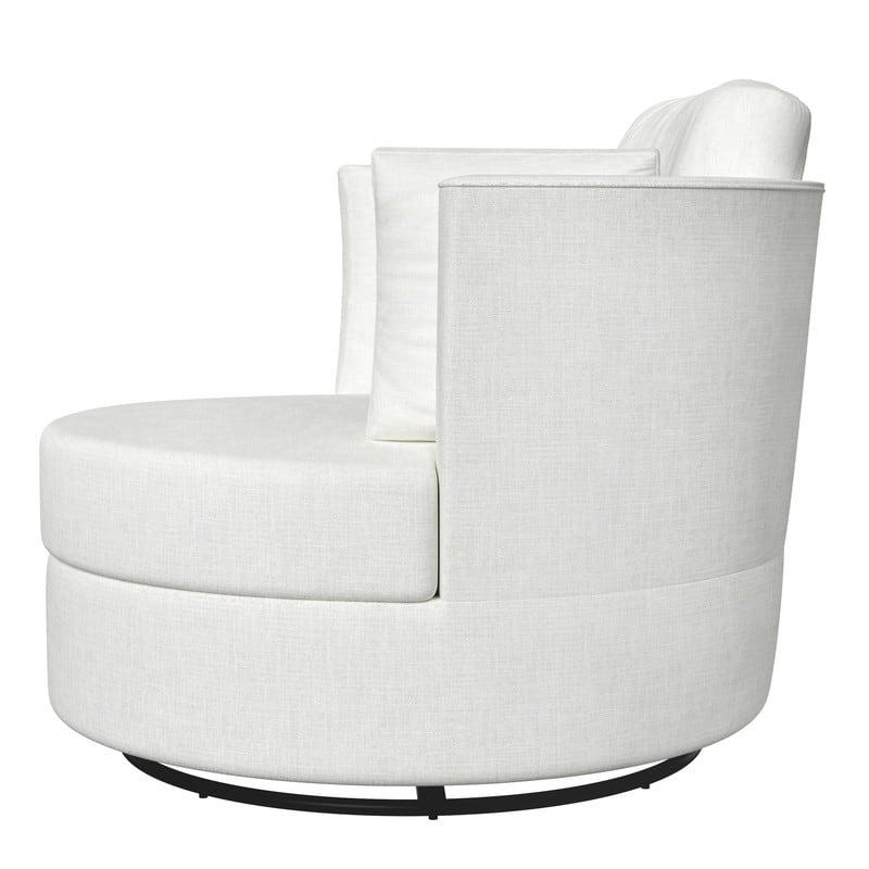 Swivel 34.7" Wide Comfortable Chenille Accent Chair (Set of 4)