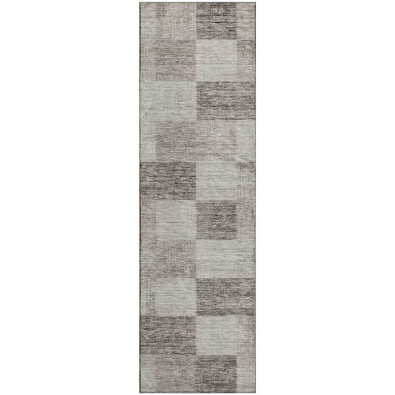 Premium Washable Super Soft Modern Checker Mayfield Rug