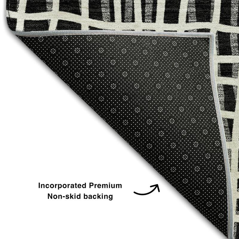 Premium Washable Super Soft Modern Lines Mayfield Rug