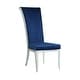 preview thumbnail 4 of 14, Somette Contemporary Tall Roll Back Side Chair, Set of 2 - N/A