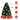 4 Feet LED Optic Artificial Christmas Tree with Snowflakes