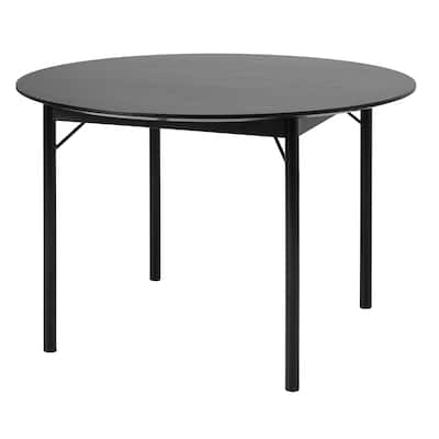 Rye Studio Contemporary Black Oak Dining Table