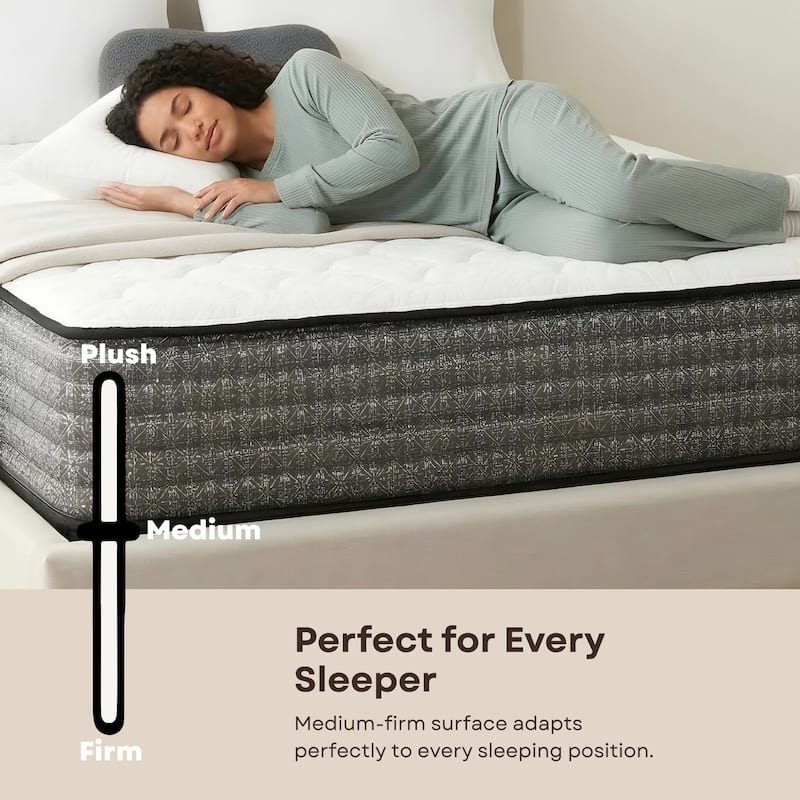 Majestic 12-Inch Medium Gel Memory Foam Hybrid Mattress in a Box