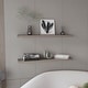 preview thumbnail 10 of 20, Ecco 47" Wide Floating Shelves Set of 2 Beige