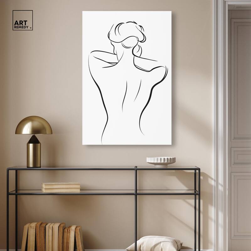Woman in Contour II Canvas by Art Remedy, Gallery Wrapped