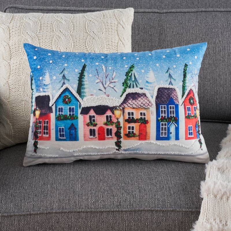 Mina Victory Holiday Pillows Graphic Throw Pillow