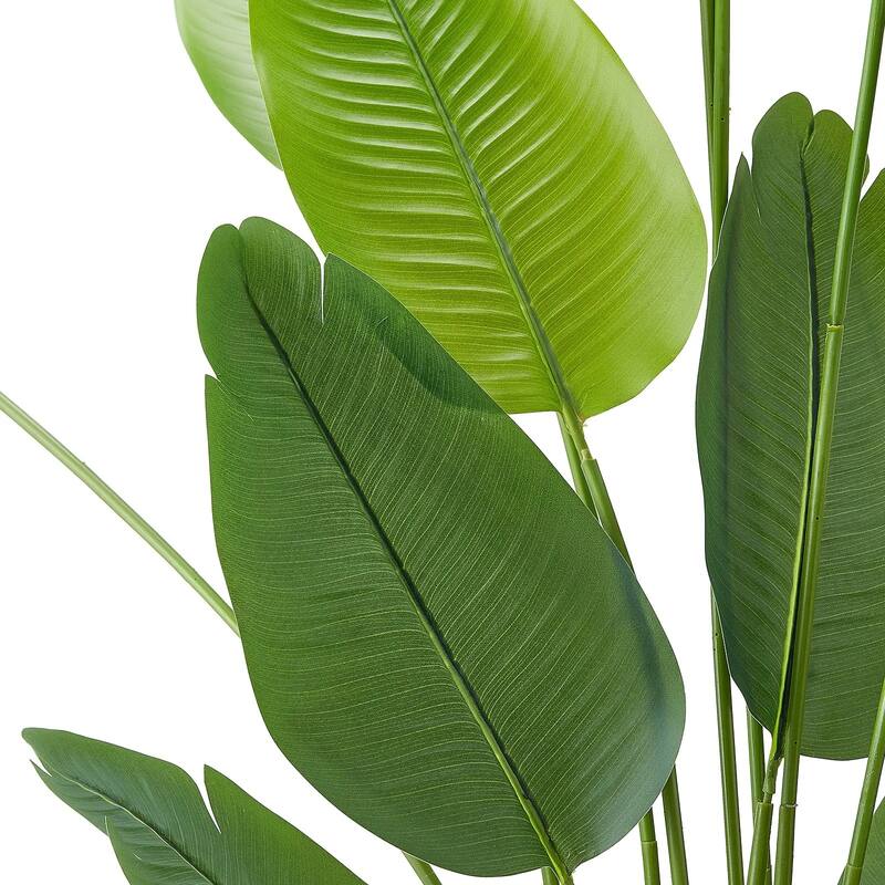 6ft Faux Bird of Paradise Tree with Sturdy PE Material and Moss Pot for Indoor Decorative Plant - 23.62 x 15.75 x 74.8 inch