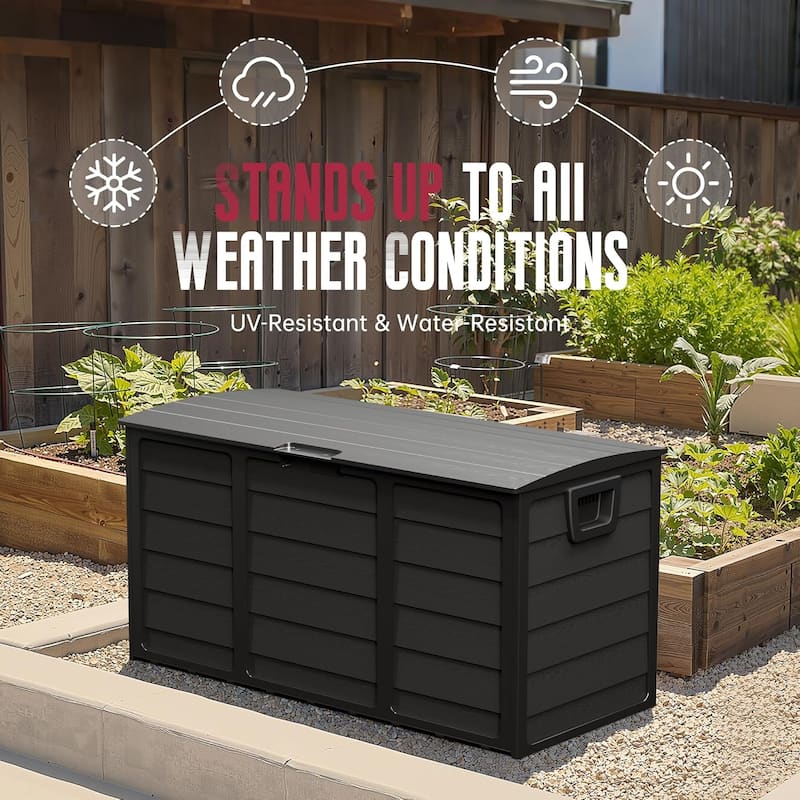 75 Gallon Outdoor Patio Durable Resin Storage Deck Box