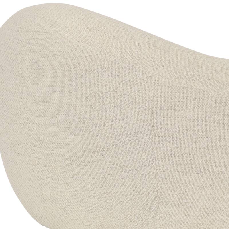 Molly Pearl Upholstered Cloud Swivel Accent Chair