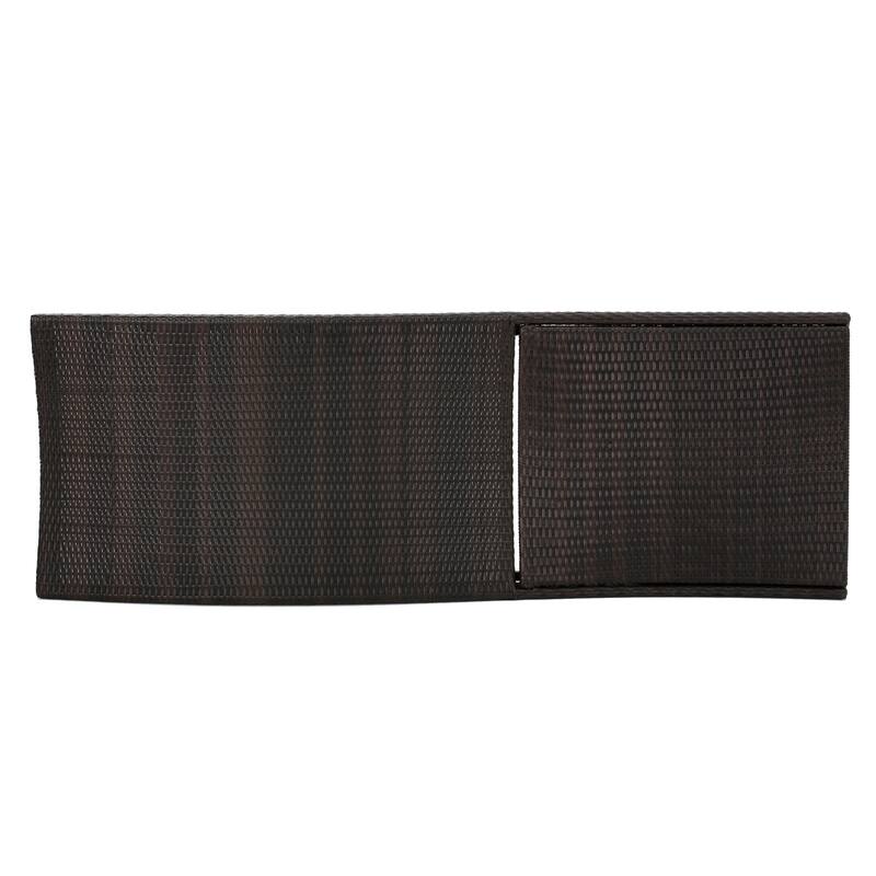 Christopher Knight Home Outdoor Brown Wicker Adjustable Chaise Lounge Chair (Set of 2)