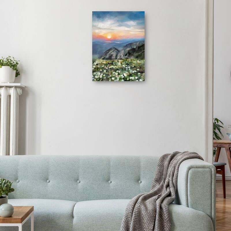 Mountain Vista By Studio Arts Canvas Art Print
