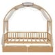 preview thumbnail 7 of 18, Twin Ground-Level Canopy Bed with Tent and Drawers