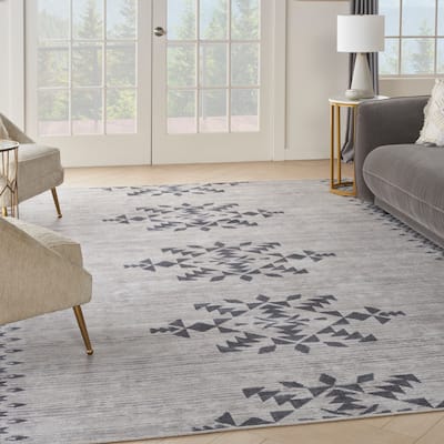 New Concept Washables Machine Washable Series 1 Indoor only Geometric Area Rug