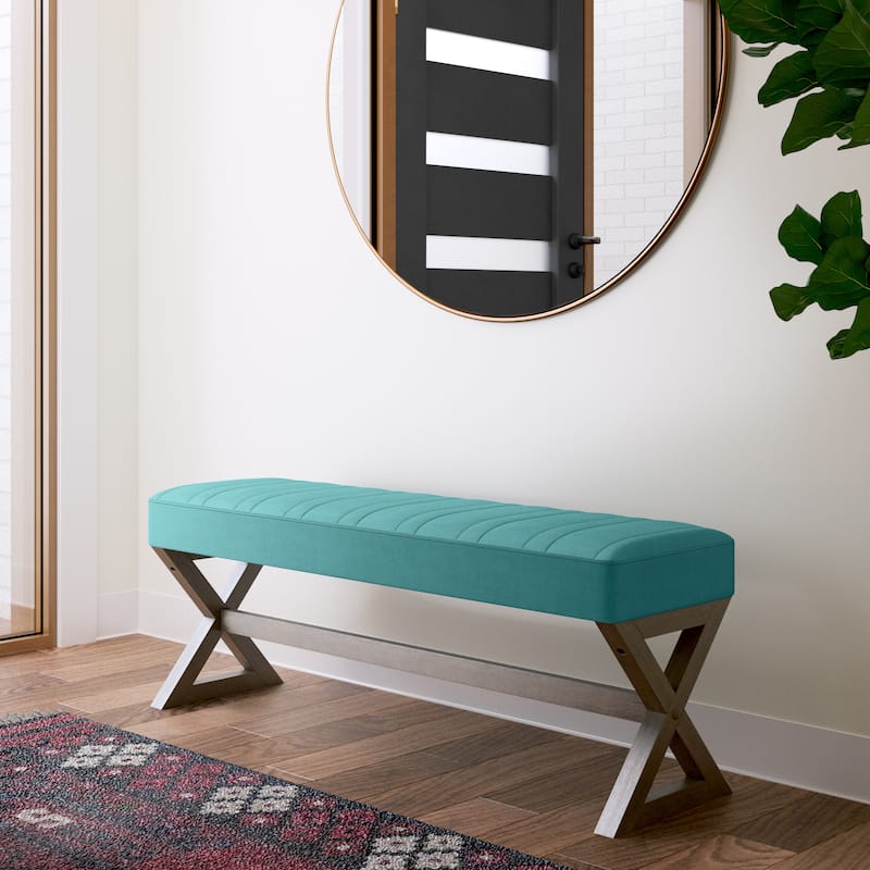 WYNDENHALL David 48 inch Wide Contemporary Rectangle Ottoman Bench
