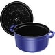 preview thumbnail 3 of 3, Staub 24cm / 4 qt Cast Iron Round Cocotte, Dark Blue