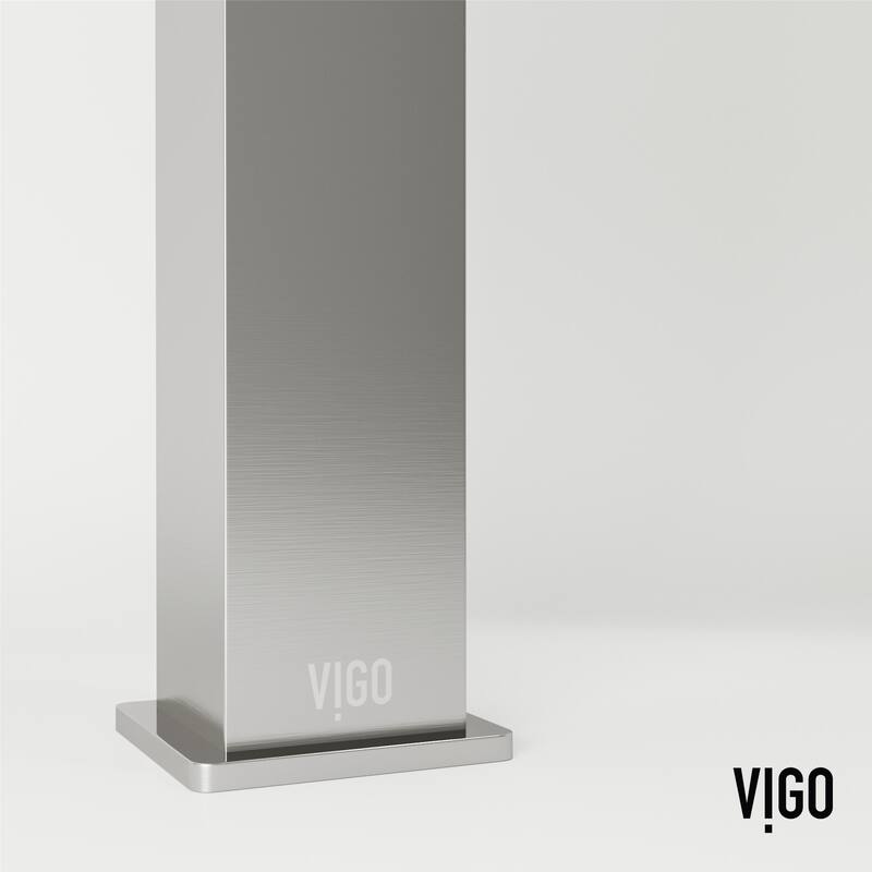 Vigo VGT2085 Tarragona Gothic 19" Rectangular Concrete Vessel Bathroom