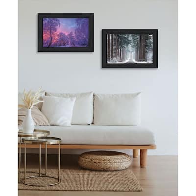 Trendy Decor 4U "Winter Wonderland" Printed Framed Wall Art by Martin Podt