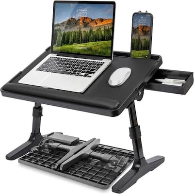 Easy Tilt Leather Laptop Bed Desk