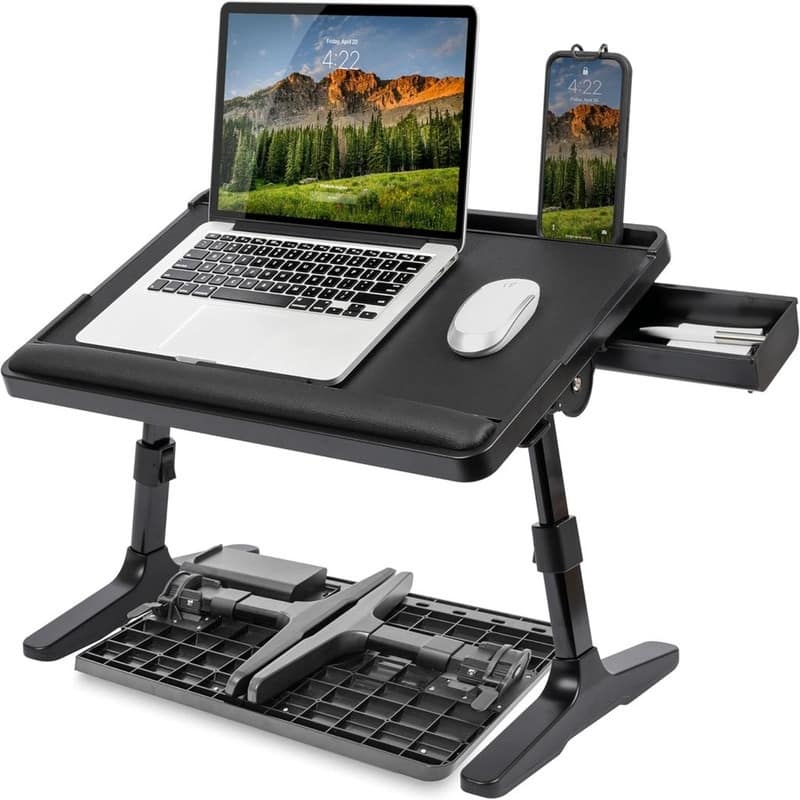 Easy Tilt Leather Laptop Bed Desk
