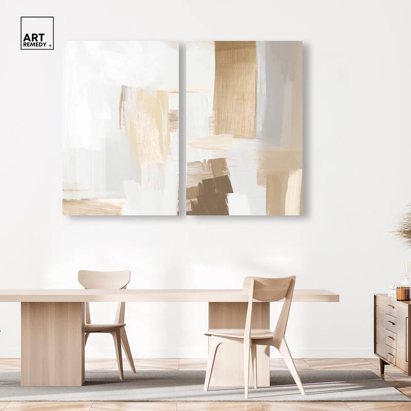 Tactile Textures I Canvas Set of 2 by Art Remedy, Gallery Wrapped