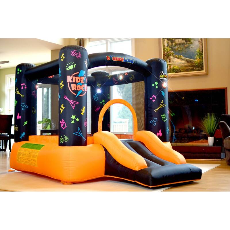 Bounceland Kidz Rock Bounce House with Lights and Sound interaction