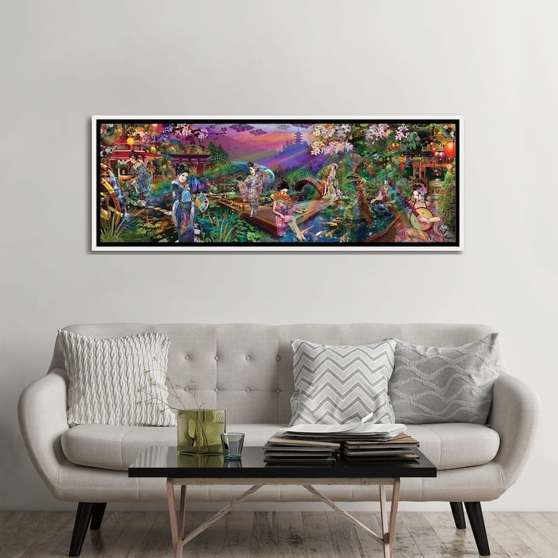iCanvas "Geisha Garden" by Jumbie Framed Canvas Print