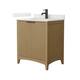 Option Natural Oak / Giotto Quartz Top / Matte Black