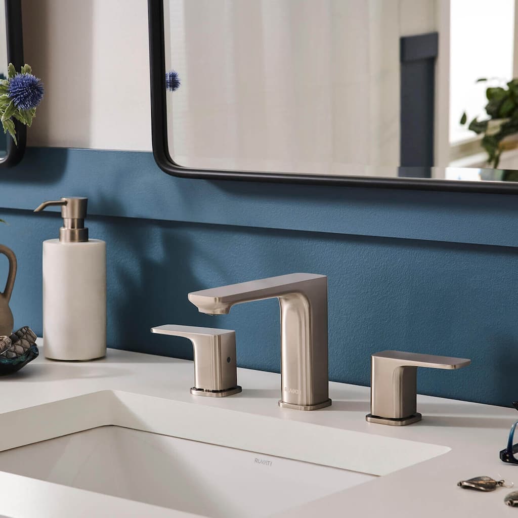 Ruvati Lanai Two Handle Widespread Bathroom Faucet in Brushed Nickel - RVF5237BN - 7'6" x 9'6"