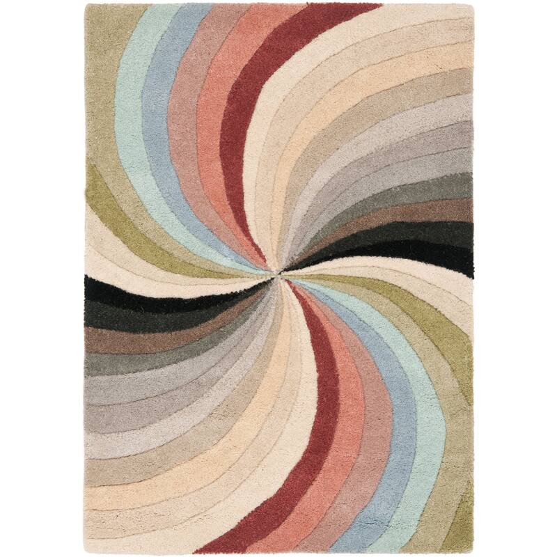 SAFAVIEH Handmade Soho Katelyn Vortex Wool Rug - 2' x 3' - Multi