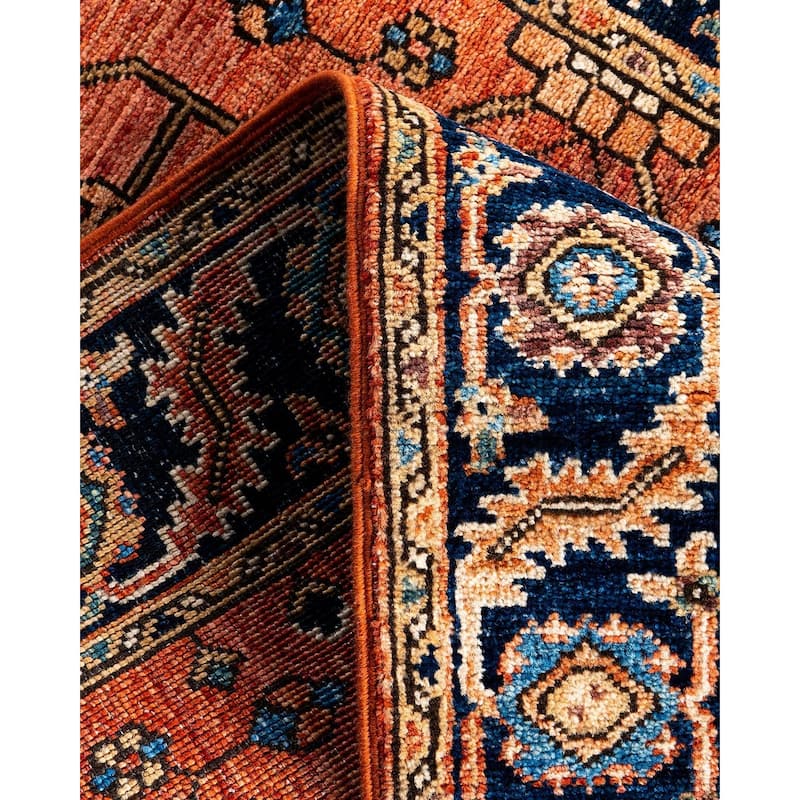 Serapi One-of-a-Kind Hand-Knotted Runner Rug - Orange, 2' 9" x 11' 9" - 2' 9" x 11' 9"