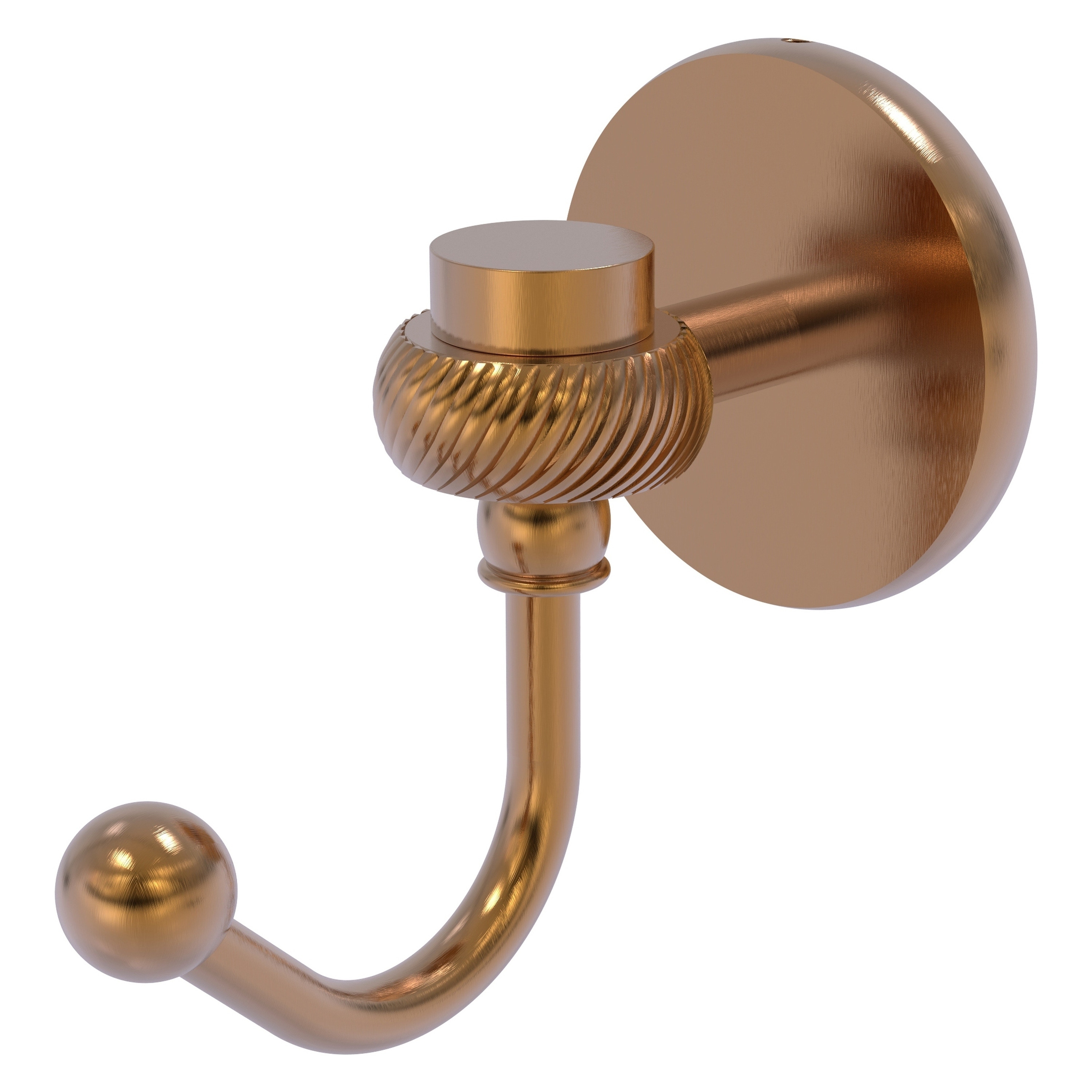 Allied Brass Satellite Orbit One Robe Hook with Twisted Accents