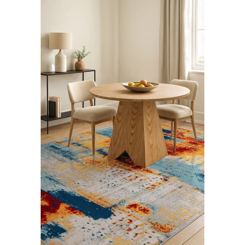 World Rug Gallery Bohemian Abstract Modern Area Rug