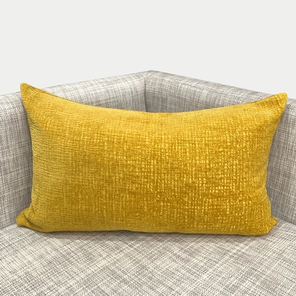 chenille lumbar pillow