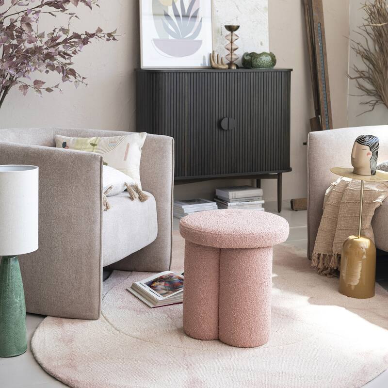 Stonewashed Woven Cotton Slub Throw with Pom Pom Trim and Fringe