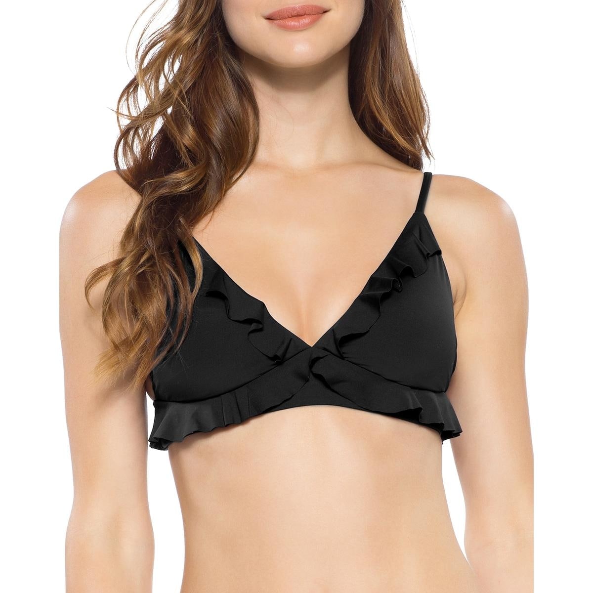 becca ruffle bikini top